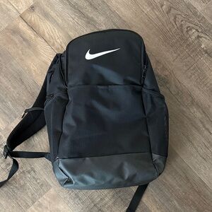 Black nike athletic backpack